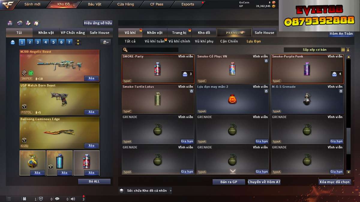 shop acc cf uy tin gia re
